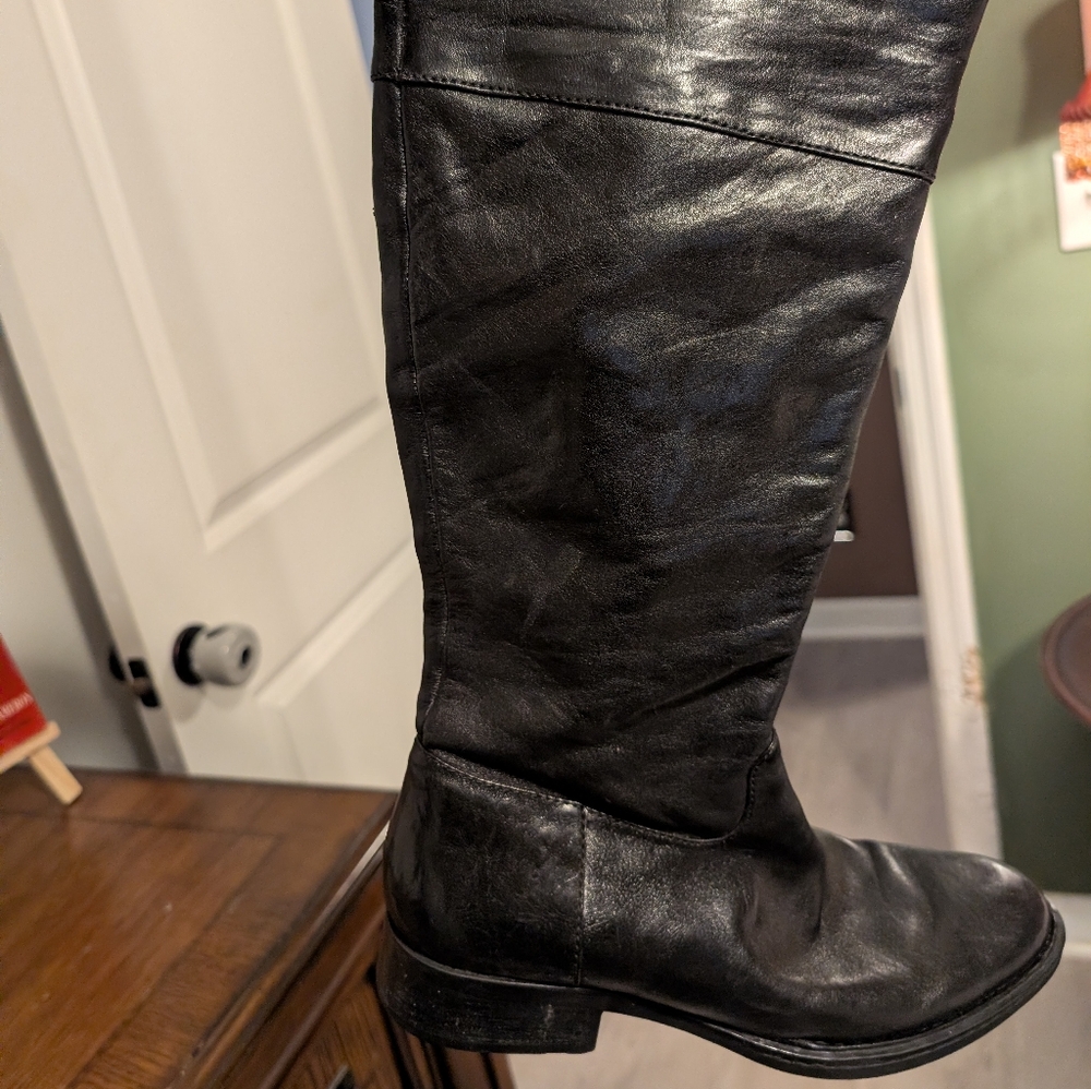 Born Black Leather Women's Boots